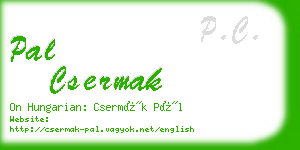 pal csermak business card